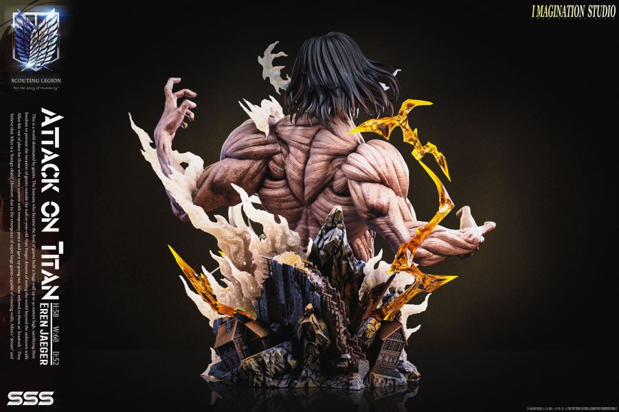 【預購】進擊的巨人 雙版本 艾連雕像 X Imagination(YY) 玩驛丨Toy station, GK雕像預購, GK雕像代購, GK雕像現貨, GK雕像修復, 咒術, 咒術迴戰, SCC玩具屋, 玩具給庫, NBA, 瘋公仔, 訂製雕像,模型,伯公仔,gk,玩驛,火影,夜風本舖,海賊,死神,航海王,獵人,阿拉蕾,七大罪,七龍珠,寶可夢,神奇寶貝,哥吉拉,宮崎駿,迪士尼,灌籃高手,鬼滅之刃,一拳超人,蠟筆小新,咒術,鏈鋸人,進擊的巨人,乙骨,我英