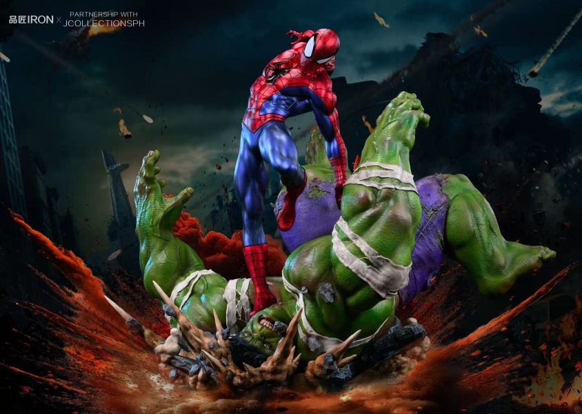 【預購】Marvel漫威 MQ065—蜘蛛人vs綠巨人 X 品匠IRON 玩驛丨Toy station, GK雕像預購, GK雕像代購, GK雕像現貨, GK雕像修復, 咒術, 咒術迴戰, SCC玩具屋, 玩具給庫, NBA, 瘋公仔, 訂製雕像,模型,伯公仔,gk,玩驛,火影,夜風本舖,海賊,死神,航海王,獵人,阿拉蕾,七大罪,七龍珠,寶可夢,神奇寶貝,哥吉拉,宮崎駿,迪士尼,灌籃高手,鬼滅之刃,一拳超人,蠟筆小新,咒術,鏈鋸人,進擊的巨人,乙骨,我英