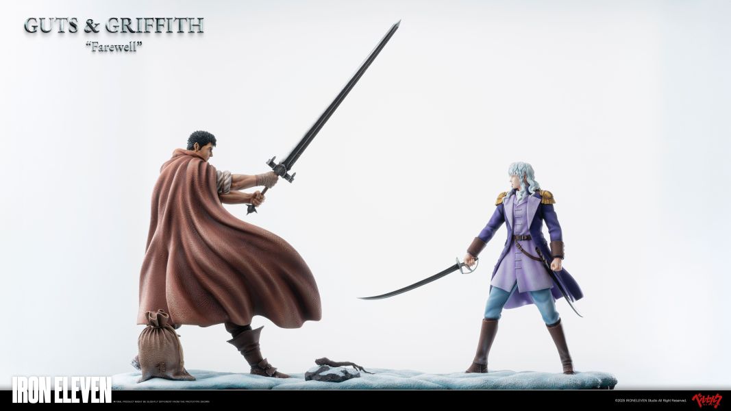 【預購】劍風傳奇 雪地訣別 格斯&格里菲斯 X IRON ELEVEN 玩驛丨Toy station, GK雕像預購, GK雕像代購, GK雕像現貨, GK雕像修復, 咒術, 咒術迴戰, SCC玩具屋, 玩具給庫, NBA, 瘋公仔, 訂製雕像,模型,伯公仔,gk,玩驛,火影,夜風本舖,海賊,死神,航海王,獵人,阿拉蕾,七大罪,七龍珠,寶可夢,神奇寶貝,哥吉拉,宮崎駿,迪士尼,灌籃高手,鬼滅之刃,一拳超人,蠟筆小新,咒術,鏈鋸人,進擊的巨人,乙骨,我英