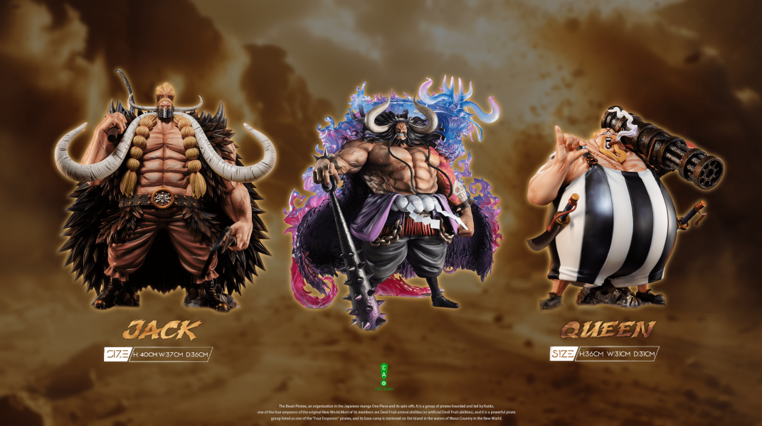 【售罄展示追加請私訊客服@toystationtw】海賊王 四皇凱多popmax比例共鳴企劃 JACK傑克&QUEEN奎因 X CAO studio 動漫,模型,玩具,gk,玩驛,火影,手辦,海賊,死神,航海王,獵人,阿拉蕾,七大罪,七龍珠,寶可夢,神奇寶貝,哥吉拉,宮崎駿,迪士尼,灌籃高手,鬼滅之日刃,一拳超人,蠟筆小新,咒術,鏈鋸人,進擊的巨人,妖精尾巴,我的英雄學院,我英,鋼鍊,鋼之煉金術師,新世紀福音戰士,EVA,間諜家家酒,Re0,漫威,dc,集美#hex#tsume#prime1#queen#tes#xm#野獸國#壽屋#數碼寶貝