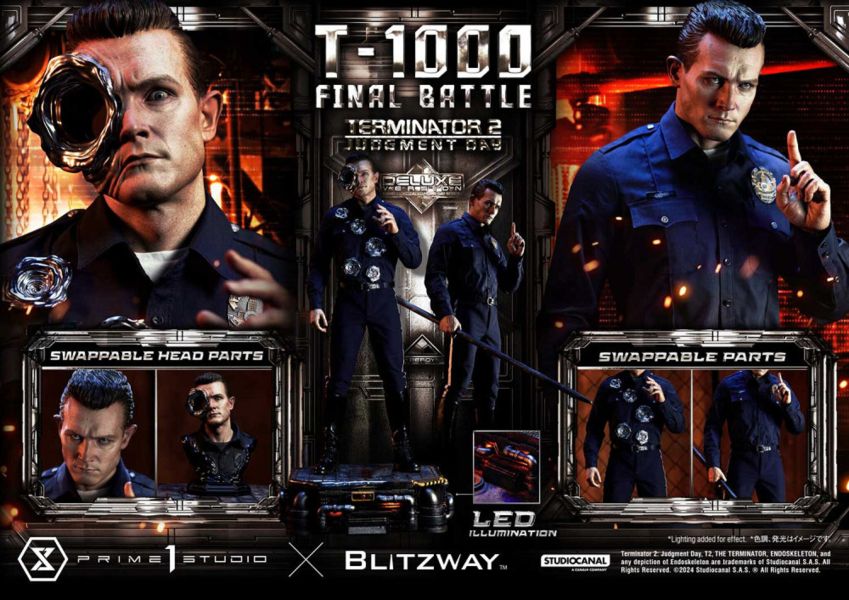 【售罄展示追加請私訊客服@toystationtw】魔鬼終結者2：審判日 T-1000 (三版本) X Prime 1 Studio (P1S) 正版授權 玩驛丨Toy station, GK雕像預購, GK雕像代購, GK雕像現貨, GK雕像修復, 咒術, 咒術迴戰, SCC玩具屋, 玩具給庫, 希模型, 瘋公仔, 訂製雕像,模型,伯公仔,gk,玩驛,火影,夜風本舖,海賊,死神,航海王,獵人,阿拉蕾,七大罪,七龍珠,寶可夢,神奇寶貝,哥吉拉,宮崎駿,迪士尼,灌籃高手,鬼滅之日刃,一拳超人,蠟筆小新,咒術,鏈鋸人,進擊的巨人,乙骨,我英