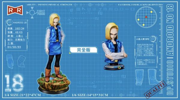 【售罄展示追加請私訊客服@toystationtw】七龍珠《人造人篇》第二彈 人造人18號 X BP.Studio 黑珍珠工作室 玩驛丨Toy station, GK雕像預購, GK雕像代購, GK雕像現貨, GK雕像修復, 咒術, 咒術迴戰, SCC玩具屋, 玩具給庫, NBA, 瘋公仔, 訂製雕像,模型,伯公仔,gk,玩驛,火影,夜風本舖,海賊,死神,航海王,獵人,阿拉蕾,七大罪,七龍珠,寶可夢,神奇寶貝,哥吉拉,宮崎駿,迪士尼,灌籃高手,鬼滅之刃,一拳超人,蠟筆小新,咒術,鏈鋸人,進擊的巨人,乙骨,我英