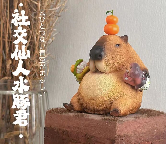 【售罄展示追加請私訊客服@toystationtw】原創 2023 社交仙人水豚君 X 博物志 動漫,模型,玩具,gk,玩驛,火影,手辦,海賊,死神,航海王,獵人,阿拉蕾,七大罪,七龍珠,寶可夢,神奇寶貝,哥吉拉,宮崎駿,迪士尼,灌籃高手,鬼滅之日刃,一拳超人,蠟筆小新,咒術,鏈鋸人,進擊的巨人,妖精尾巴,我的英雄學院,我英,鋼鍊,鋼之煉金術師,新世紀福音戰士,EVA,間諜家家酒,Re0,漫威,dc,集美#hex#tsume#prime1#queen#tes#xm#野獸國#壽屋#數碼寶貝