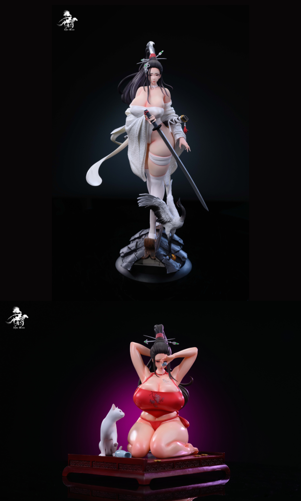 【售罄展示追加請私訊客服@toystationtw】鶴唳(白衣).貓吟(紅衣) X 唐刀 玩驛丨Toy station, GK雕像預購, GK雕像代購, GK雕像現貨, GK雕像修復, 咒術, 咒術迴戰, SCC玩具屋, 玩具給庫, NBA, 瘋公仔, 訂製雕像,模型,伯公仔,gk,玩驛,火影,夜風本舖,海賊,死神,航海王,獵人,阿拉蕾,七大罪,七龍珠,寶可夢,神奇寶貝,哥吉拉,宮崎駿,迪士尼,灌籃高手,鬼滅之刃,一拳超人,蠟筆小新,咒術,鏈鋸人,進擊的巨人,乙骨,我英