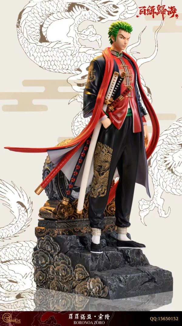 【售罄展示追加請私訊客服@toystationtw】海賊王 百緝歸海系列-國風索隆 X Third Eye(第三隻眼） 玩驛丨Toy station, GK雕像預購, GK雕像代購, GK雕像現貨, GK雕像修復, 咒術, 咒術迴戰, SCC玩具屋, 玩具給庫, 希模型, 瘋公仔, 訂製雕像,模型,伯公仔,gk,玩驛,火影,夜風本舖,海賊,死神,航海王,獵人,阿拉蕾,七大罪,七龍珠,寶可夢,神奇寶貝,哥吉拉,宮崎駿,迪士尼,灌籃高手,鬼滅之日刃,一拳超人,蠟筆小新,咒術,鏈鋸人,進擊的巨人,乙骨,我英