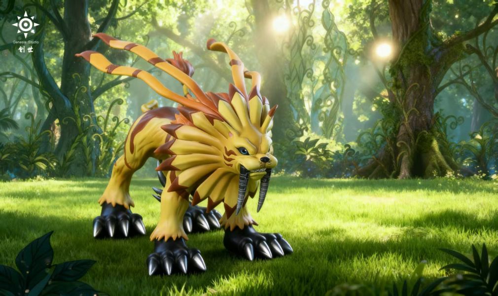 【預購】數碼寶貝 黃金劍獅獸 X 創世工作室 玩驛丨Toy station, GK雕像預購, GK雕像代購, GK雕像現貨, GK雕像修復, 咒術, 咒術迴戰, SCC玩具屋, 玩具給庫, NBA, 瘋公仔, 訂製雕像,模型,伯公仔,gk,玩驛,火影,夜風本舖,海賊,死神,航海王,獵人,阿拉蕾,七大罪,七龍珠,寶可夢,神奇寶貝,哥吉拉,宮崎駿,迪士尼,灌籃高手,鬼滅之刃,一拳超人,蠟筆小新,咒術,鏈鋸人,進擊的巨人,乙骨,我英