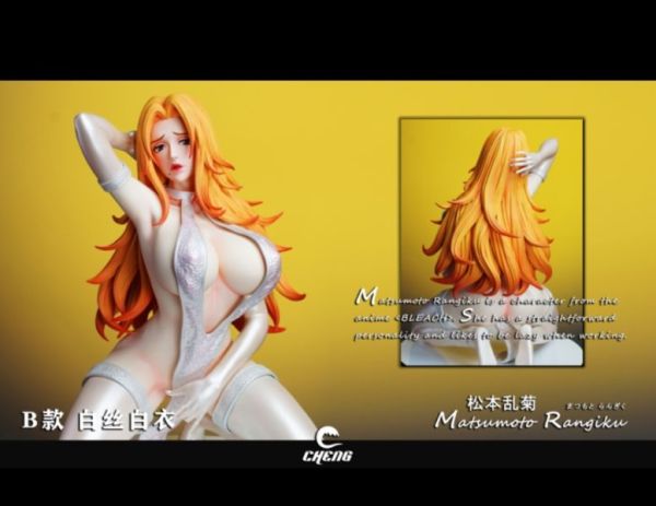 【售罄展示追加請私訊客服@toystationtw】死神 女雕系列 亂菊Rangiku（可脫）X CHENG STUDIO 動漫,模型,玩具,gk,玩驛,火影,手辦,海賊,死神,航海王,獵人,阿拉蕾,七大罪,七龍珠,寶可夢,神奇寶貝,哥吉拉,宮崎駿,迪士尼,灌籃高手,鬼滅之日刃,一拳超人,蠟筆小新,咒術,鏈鋸人,進擊的巨人,妖精尾巴,我的英雄學院,我英,鋼鍊,鋼之煉金術師,新世紀福音戰士,EVA,間諜家家酒,Re0,漫威,dc,集美#hex#tsume#prime1#queen#tes#xm#野獸國#壽屋#數碼寶貝