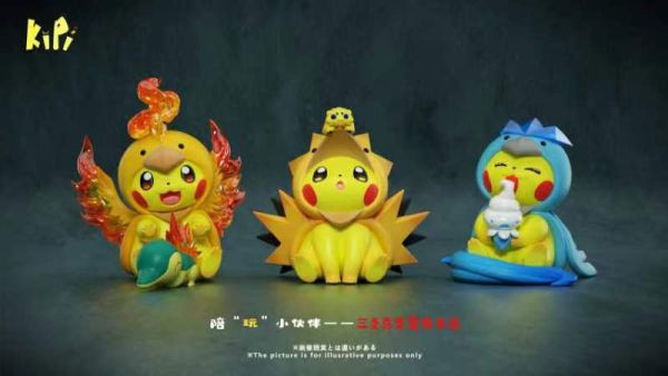【售罄展示追加請私訊客服@toystationtw】 寶可夢 三三四四系列第一彈 皮卡丘 三聖鳥變皮 copy X Kipi 動漫,模型,玩具,gk,玩驛,火影,手辦,海賊,死神,航海王,獵人,阿拉蕾,七大罪,七龍珠,寶可夢,神奇寶貝,哥吉拉,宮崎駿,迪士尼,灌籃高手,鬼滅之日刃,一拳超人,蠟筆小新,咒術,鏈鋸人,進擊的巨人,妖精尾巴,我的英雄學院,我英,鋼鍊,鋼之煉金術師,新世紀福音戰士,EVA,間諜家家酒,Re0,漫威,dc,集美#hex#tsume#prime1#queen#tes#xm#野獸國#壽屋#數碼寶貝