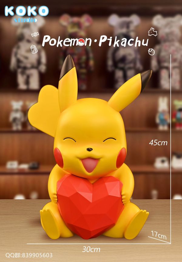 【預購】寶可夢 1/1愛心皮卡丘 X KoKo studio 動漫,模型,玩具,gk,玩驛,火影,手辦,海賊,死神,航海王,獵人,阿拉蕾,七大罪,七龍珠,寶可夢,神奇寶貝,哥吉拉,宮崎駿,迪士尼,灌籃高手,鬼滅之日刃,一拳超人,蠟筆小新,咒術,鏈鋸人,進擊的巨人,妖精尾巴,我的英雄學院,我英,鋼鍊,鋼之煉金術師,新世紀福音戰士,EVA,間諜家家酒,Re0,漫威,dc,集美#hex#tsume#prime1#queen#tes#xm#野獸國#壽屋#數碼寶貝