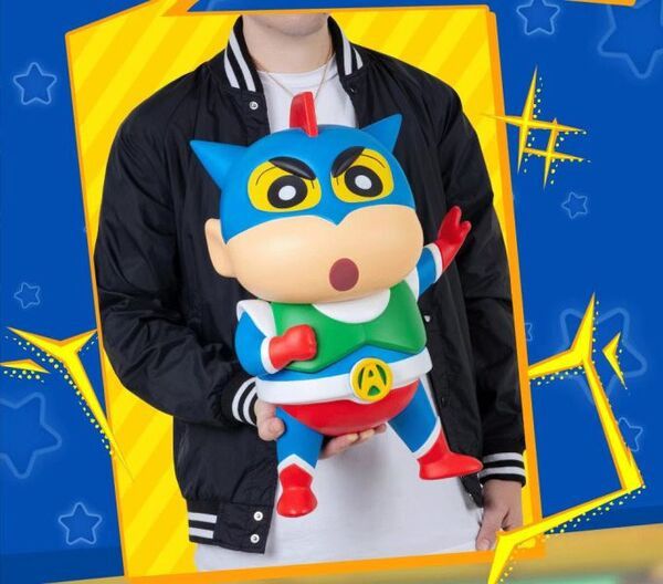 【售罄展示追加請私訊客服@toystationtw】蠟筆小新 動感超人 X PLUS X 52toys ＆ INNATE ART天藝 正版授權 動漫,模型,玩具,gk,玩驛,火影,手辦,海賊,死神,航海王,獵人,阿拉蕾,七大罪,七龍珠,寶可夢,神奇寶貝,哥吉拉,宮崎駿,迪士尼,灌籃高手,鬼滅之日刃,一拳超人,蠟筆小新,咒術,鏈鋸人,進擊的巨人,妖精尾巴,我的英雄學院,我英,鋼鍊,鋼之煉金術師,新世紀福音戰士,EVA,間諜家家酒,Re0,漫威,dc,集美#hex#tsume#prime1#queen#tes#xm#野獸國#壽屋#數碼寶貝