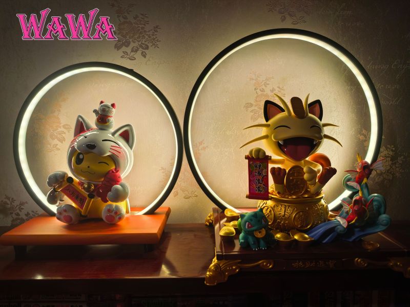 【售罄展示追加請私訊客服@toystationtw】寶可夢 招財系列 雙配色 皮卡丘變裝招財貓 X WAWA-Studio 玩驛丨Toy station, GK雕像預購, GK雕像代購, GK雕像現貨, GK雕像修復, 咒術, 咒術迴戰, SCC玩具屋, 玩具給庫, NBA, 瘋公仔, 訂製雕像,模型,伯公仔,gk,玩驛,火影,夜風本舖,海賊,死神,航海王,獵人,阿拉蕾,七大罪,七龍珠,寶可夢,神奇寶貝,哥吉拉,宮崎駿,迪士尼,灌籃高手,鬼滅之刃,一拳超人,蠟筆小新,咒術,鏈鋸人,進擊的巨人,乙骨,我英