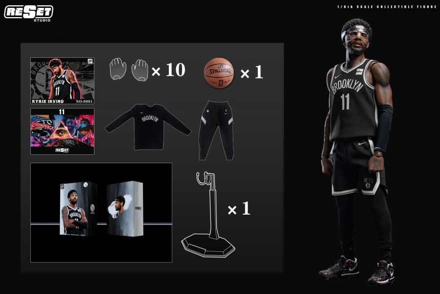 【預購】NBA 收藏級可動人偶兵人 籃網隊-面具歐文 X Reset-Studio 玩驛丨Toy station, GK雕像預購, GK雕像代購, GK雕像現貨, GK雕像修復, 咒術, 咒術迴戰, SCC玩具屋, 玩具給庫, NBA, 瘋公仔, 訂製雕像,模型,伯公仔,gk,玩驛,火影,夜風本舖,海賊,死神,航海王,獵人,阿拉蕾,七大罪,七龍珠,寶可夢,神奇寶貝,哥吉拉,宮崎駿,迪士尼,灌籃高手,鬼滅之刃,一拳超人,蠟筆小新,咒術,鏈鋸人,進擊的巨人,乙骨,我英