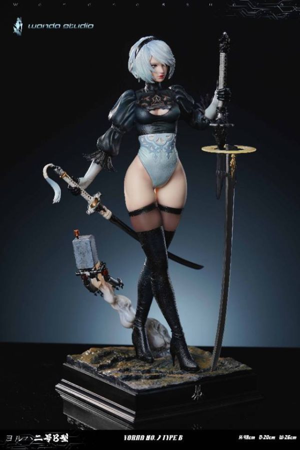 【預購】尼爾自動人形 2B 寄葉二號B型 X Wanda studio 玩驛丨Toy station, GK雕像預購, GK雕像代購, GK雕像現貨, GK雕像修復, 咒術, 咒術迴戰, SCC玩具屋, 玩具給庫, NBA, 瘋公仔, 訂製雕像,模型,伯公仔,gk,玩驛,火影,夜風本舖,海賊,死神,航海王,獵人,阿拉蕾,七大罪,七龍珠,寶可夢,神奇寶貝,哥吉拉,宮崎駿,迪士尼,灌籃高手,鬼滅之刃,一拳超人,蠟筆小新,咒術,鏈鋸人,進擊的巨人,乙骨,我英