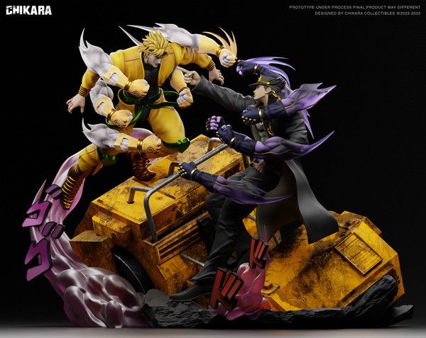 【售罄展示追加請私訊客服@toystationtw】JOJO的奇妙冒險 星塵鬥士宿敵之戰 空條承太郎 vs 迪奧·布蘭度 X CHIKARA力量 玩驛丨Toy station, GK雕像預購, GK雕像代購, GK雕像現貨, GK雕像修復, 購物網站, 自媒體選物店, SCC玩具屋, 玩具給庫, 希模型, 瘋公仔, 訂製雕像,模型,伯公仔,gk,玩驛,火影,夜風本舖,海賊,死神,航海王,獵人,EnterBay,七大罪,七龍珠,寶可夢,神奇寶貝,哥吉拉,宮崎駿,迪士尼,灌籃高手,鬼滅之日刃,一拳超人,蠟筆小新,咒術,鏈鋸人,進擊的巨人,妖精尾