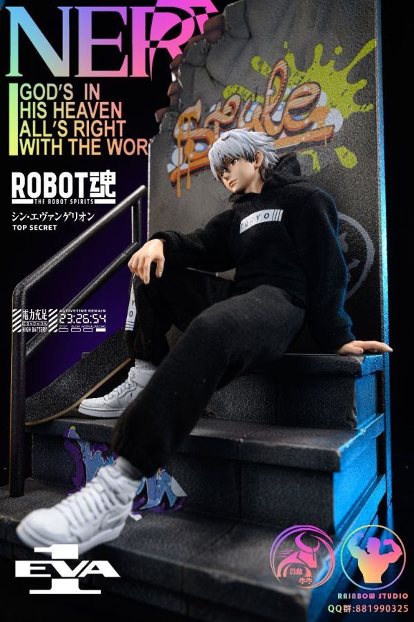 【售罄展示追加請私訊客服@toystationtw】新世紀福音戰士 街頭潮人系列第一彈 褚薰 X 彩虹社_Rainbow Studio ＆勇敢牛牛 YYGN Studio（可脫） #動漫#模型#玩具#gk#玩驛#火影#手辦#海賊#死神#航海王#獵人#阿拉蕾#七大罪#七龍珠#寶可夢#神奇寶貝#哥吉拉#宮崎駿#迪士尼#灌籃高手#鬼滅之日刃#一拳超人#蠟筆小新#咒術#鏈鋸人#進擊的巨人#妖精尾巴#我的英雄學院#我英#鋼鍊#鋼之煉金術師#新世紀福音戰士#EVA#間諜家家酒#Re0#漫威#dc#集美#hex#tsume#prime1#queen#tes#xm#野獸國#壽屋#數碼寶貝