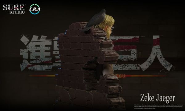 【代購】進擊的的巨人 最終季人物補全 03 吉克·耶格爾 X Sure studio & E.R.A 玩驛丨Toy station, GK雕像預購, GK雕像代購, GK雕像現貨, GK雕像修復, 咒術, 咒術迴戰, SCC玩具屋, 玩具給庫, NBA, 瘋公仔, 訂製雕像,模型,伯公仔,gk,玩驛,火影,夜風本舖,海賊,死神,航海王,獵人,阿拉蕾,七大罪,七龍珠,寶可夢,神奇寶貝,哥吉拉,宮崎駿,迪士尼,灌籃高手,鬼滅之刃,一拳超人,蠟筆小新,咒術,鏈鋸人,進擊的巨人,乙骨,我英
