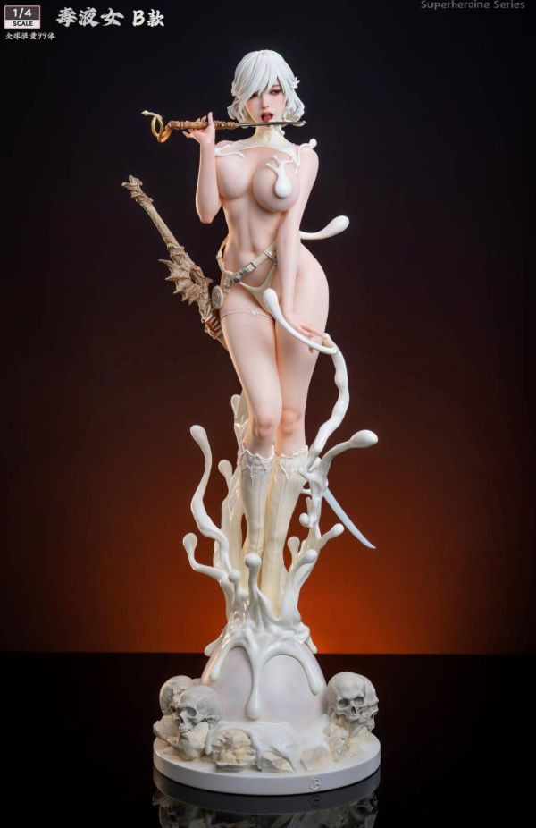 【售罄展示追加請私訊客服@toystationtw】女英雄系列第一彈 毒液女 X Barcode工作室（條形碼） 玩驛丨Toy station, GK雕像預購, GK雕像代購, GK雕像現貨, GK雕像修復, 咒術, 咒術迴戰, SCC玩具屋, 玩具給庫, NBA, 瘋公仔, 訂製雕像,模型,伯公仔,gk,玩驛,火影,夜風本舖,海賊,死神,航海王,獵人,阿拉蕾,七大罪,七龍珠,寶可夢,神奇寶貝,哥吉拉,宮崎駿,迪士尼,灌籃高手,鬼滅之刃,一拳超人,蠟筆小新,咒術,鏈鋸人,進擊的巨人,乙骨,我英