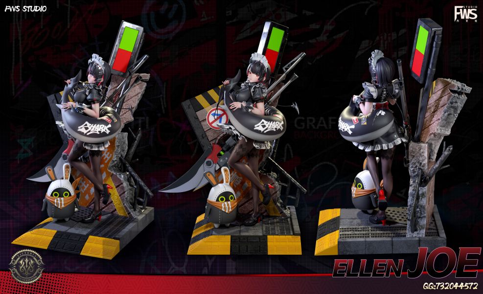【售罄展示追加請私訊客服@toystationtw】絕區零-鯊魚妹（艾蓮喬）X FWS 玩驛丨Toy station, GK雕像預購, GK雕像代購, GK雕像現貨, GK雕像修復, 咒術, 咒術迴戰, SCC玩具屋, 玩具給庫, NBA, 瘋公仔, 訂製雕像,模型,伯公仔,gk,玩驛,火影,夜風本舖,海賊,死神,航海王,獵人,阿拉蕾,七大罪,七龍珠,寶可夢,神奇寶貝,哥吉拉,宮崎駿,迪士尼,灌籃高手,鬼滅之刃,一拳超人,蠟筆小新,咒術,鏈鋸人,進擊的巨人,乙骨,我英