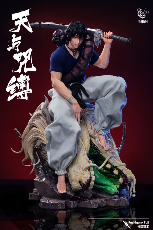 【售罄展示追加請私訊客服@toystationtw】咒術迴戰 作伏黑甚爾（Fushiguro Toji，術師殺手）X 千機閣工作室 動漫,模型,玩具,gk,玩驛,火影,手辦,海賊,死神,航海王,獵人,阿拉蕾,七大罪,七龍珠,寶可夢,神奇寶貝,哥吉拉,宮崎駿,迪士尼,灌籃高手,鬼滅之日刃,一拳超人,蠟筆小新,咒術,鏈鋸人,進擊的巨人,妖精尾巴,我的英雄學院,我英,鋼鍊,鋼之煉金術師,新世紀福音戰士,EVA,間諜家家酒,Re0,漫威,dc,集美#hex#tsume#prime1#queen#tes#xm#野獸國#壽屋#數碼寶貝
