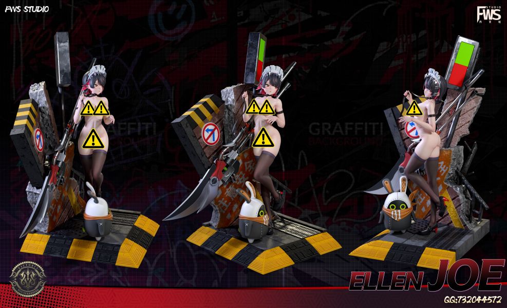 【售罄展示追加請私訊客服@toystationtw】絕區零-鯊魚妹（艾蓮喬）X FWS 玩驛丨Toy station, GK雕像預購, GK雕像代購, GK雕像現貨, GK雕像修復, 咒術, 咒術迴戰, SCC玩具屋, 玩具給庫, NBA, 瘋公仔, 訂製雕像,模型,伯公仔,gk,玩驛,火影,夜風本舖,海賊,死神,航海王,獵人,阿拉蕾,七大罪,七龍珠,寶可夢,神奇寶貝,哥吉拉,宮崎駿,迪士尼,灌籃高手,鬼滅之刃,一拳超人,蠟筆小新,咒術,鏈鋸人,進擊的巨人,乙骨,我英