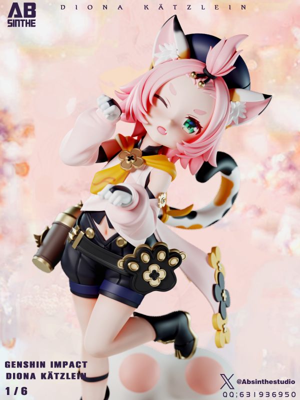 【售罄展示追加請私訊客服@toystationtw】原神 貓耳少女——【迪奧娜·凱茨萊茵】X ABsinthe Studio 動漫,模型,玩具,gk,玩驛,火影,手辦,海賊,死神,航海王,獵人,阿拉蕾,七大罪,七龍珠,寶可夢,神奇寶貝,哥吉拉,宮崎駿,迪士尼,灌籃高手,鬼滅之日刃,一拳超人,蠟筆小新,咒術,鏈鋸人,進擊的巨人,妖精尾巴,我的英雄學院,我英,鋼鍊,鋼之煉金術師,新世紀福音戰士,EVA,間諜家家酒,Re0,漫威,dc,野獸國,hex,tsume,prime1,queen,tes,xm,迪士尼,壽屋,數碼寶貝
