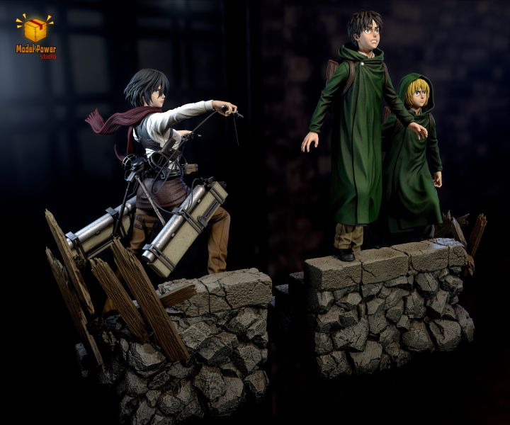 【售罄展示追加請私訊客服@toystationtw】進擊的巨人 地下室三人組 X Model Power 玩驛丨Toy station, GK雕像預購, GK雕像代購, GK雕像現貨, GK雕像修復, 咒術, 咒術迴戰, SCC玩具屋, 玩具給庫, NBA, 瘋公仔, 訂製雕像,模型,伯公仔,gk,玩驛,火影,夜風本舖,海賊,死神,航海王,獵人,阿拉蕾,七大罪,七龍珠,寶可夢,神奇寶貝,哥吉拉,宮崎駿,迪士尼,灌籃高手,鬼滅之刃,一拳超人,蠟筆小新,咒術,鏈鋸人,進擊的巨人,乙骨,我英
