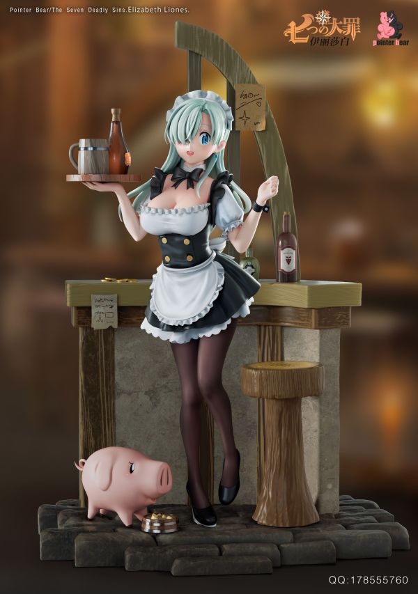 【售罄展示追加請私訊客服@toystationtw】二次元少女系列  第四彈 伊麗莎白 X Pointer bear（指針熊）工作室 動漫,模型,玩具,gk,玩驛,火影,手辦,海賊,死神,航海王,獵人,阿拉蕾,七大罪,七龍珠,寶可夢,神奇寶貝,哥吉拉,宮崎駿,迪士尼,灌籃高手,鬼滅之日刃,一拳超人,蠟筆小新,咒術,鏈鋸人,進擊的巨人,妖精尾巴,我的英雄學院,我英,鋼鍊,鋼之煉金術師,新世紀福音戰士,EVA,間諜家家酒,Re0,漫威,dc,集美#hex#tsume#prime1#queen#tes#xm#野獸國#壽屋#數碼寶貝