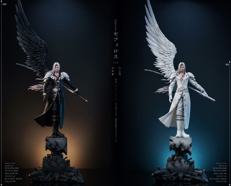 【售罄展示追加請私訊客服@toystationtw】Final Fantasy VII 私人訂制Sephiroth 惡魔與天使 賽菲羅斯 X Rebirth-Studio 玩驛丨Toy station, GK雕像預購, GK雕像代購, GK雕像現貨, GK雕像修復, 咒術, 咒術迴戰, SCC玩具屋, 玩具給庫, NBA, 瘋公仔, 訂製雕像,模型,伯公仔,gk,玩驛,火影,夜風本舖,海賊,死神,航海王,獵人,阿拉蕾,七大罪,七龍珠,寶可夢,神奇寶貝,哥吉拉,宮崎駿,迪士尼,灌籃高手,鬼滅之刃,一拳超人,蠟筆小新,咒術,鏈鋸人,進擊的巨人,乙骨,我英