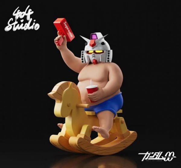 【售鑿展示追加請私訊客服@toystationtw】鋼彈 肥仔高達系列第三彈-搖搖馬元祖（眼睛可亮燈） X 404 Studio #動漫#模型#玩具#gk#玩驛#火影#手辦#海賊#死神#航海王#獵人#阿拉蕾#七大罪#七龍珠#寶可夢#神奇寶貝#哥吉拉#宮崎駿#迪士尼#灌籃高手#鬼滅之日刃#一拳超人#蠟筆小新#咒術#鏈鋸人#進擊的巨人#妖精尾巴#我的英雄學院#我英#鋼鍊#鋼之煉金術師#新世紀福音戰士#EVA#間諜家家酒#Re0#漫威#dc#集美#hex#tsume#prime1#queen#tes#xm#野獸國#壽屋#數碼寶貝