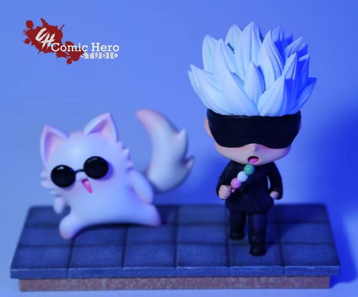 【預購】咒術迴戰 桌面擺件系列 五條悟&五條貓貓 X Comic Hero漫英 玩驛丨Toy station, GK雕像預購, GK雕像代購, GK雕像現貨, GK雕像修復, 咒術, 咒術迴戰, SCC玩具屋, 玩具給庫, NBA, 瘋公仔, 訂製雕像,模型,伯公仔,gk,玩驛,火影,夜風本舖,海賊,死神,航海王,獵人,阿拉蕾,七大罪,七龍珠,寶可夢,神奇寶貝,哥吉拉,宮崎駿,迪士尼,灌籃高手,鬼滅之刃,一拳超人,蠟筆小新,咒術,鏈鋸人,進擊的巨人,乙骨,我英