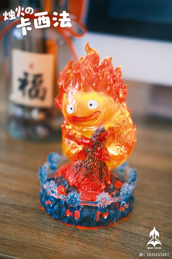 【預購】宮崎駿 碳支卡西法 CALCIFER X NINETY SEVEN（玖柒） 玩驛丨Toy station, GK雕像預購, GK雕像代購, GK雕像現貨, GK雕像修復, 咒術, 咒術迴戰, SCC玩具屋, 玩具給庫, NBA, 瘋公仔, 訂製雕像,模型,伯公仔,gk,玩驛,火影,夜風本舖,海賊,死神,航海王,獵人,阿拉蕾,七大罪,七龍珠,寶可夢,神奇寶貝,哥吉拉,宮崎駿,迪士尼,灌籃高手,鬼滅之刃,一拳超人,蠟筆小新,咒術,鏈鋸人,進擊的巨人,乙骨,我英