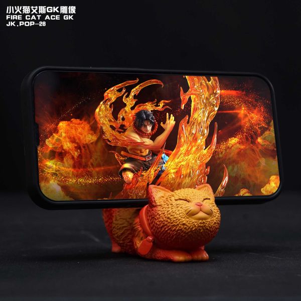 【售罄展示追加請私訊客服@toystationtw】海賊王 火拳貓手機支架潮玩手辦公仔擺件禮物 小火貓艾斯GK雕像 X JacksDo 動漫,模型,玩具,gk,玩驛,火影,手辦,海賊,死神,航海王,獵人,阿拉蕾,七大罪,七龍珠,寶可夢,神奇寶貝,哥吉拉,宮崎駿,迪士尼,灌籃高手,鬼滅之日刃,一拳超人,蠟筆小新,咒術,鏈鋸人,進擊的巨人,妖精尾巴,我的英雄學院,我英,鋼鍊,鋼之煉金術師,新世紀福音戰士,EVA,間諜家家酒,Re0,漫威,dc,集美#hex#tsume#prime1#queen#tes#xm#野獸國#壽屋#數碼寶貝