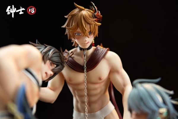 【售罄展示追加請私訊客服@toystationtw】原神 艾爾海森&達達利亞&鍾離 X 紳士18 #動漫#模型#玩具#gk#玩驛#火影#手辦#海賊#死神#航海王#獵人#阿拉蕾#七大罪#七龍珠#寶可夢#神奇寶貝#哥吉拉#宮崎駿#迪士尼#灌籃高手#鬼滅之日刃#一拳超人#蠟筆小新#咒術#鏈鋸人#進擊的巨人#妖精尾巴#我的英雄學院#我英#鋼鍊#鋼之煉金術師#新世紀福音戰士#EVA#間諜家家酒#Re0#漫威#dc#集美#hex#tsume#prime1#queen#tes#xm#野獸國#壽屋#數碼寶貝