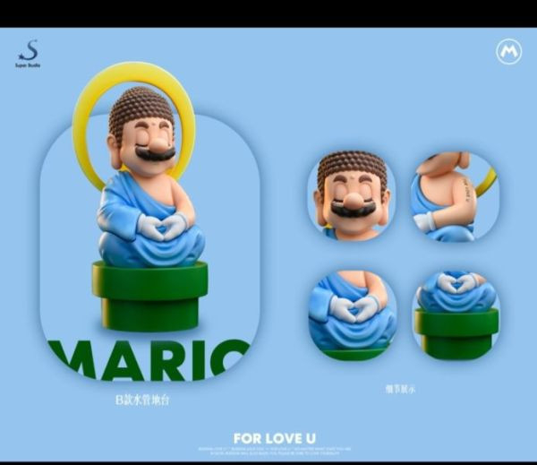 【代購】超級馬力歐 佛祖馬力歐《佛Love U》（預訂送原畫設計稿）X Super工作室 動漫,模型,玩具,gk,玩驛,火影,手辦,海賊,死神,航海王,獵人,阿拉蕾,七大罪,七龍珠,寶可夢,神奇寶貝,哥吉拉,宮崎駿,迪士尼,灌籃高手,鬼滅之日刃,一拳超人,蠟筆小新,咒術,鏈鋸人,進擊的巨人,妖精尾巴,我的英雄學院,我英,鋼鍊,鋼之煉金術師,新世紀福音戰士,EVA,間諜家家酒,Re0,漫威,dc,集美#hex#tsume#prime1#queen#tes#xm#野獸國#壽屋#數碼寶貝
