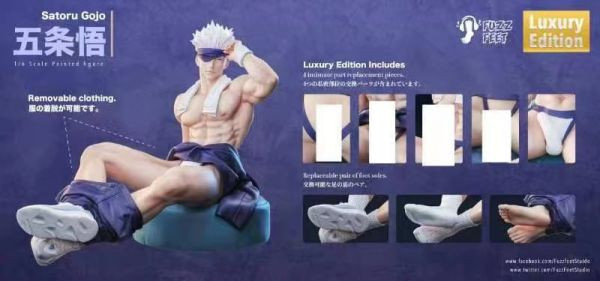 【售罄展示追加請私訊客服@toystationtw】咒術迴戰 Satoru Gojo 五條悟 X Fuzzfeet Studio 玩驛丨Toy station, GK雕像預購, GK雕像代購, GK雕像現貨, GK雕像修復, 咒術, 咒術迴戰, SCC玩具屋, 玩具給庫, NBA, 瘋公仔, 訂製雕像,模型,伯公仔,gk,玩驛,火影,夜風本舖,海賊,死神,航海王,獵人,阿拉蕾,七大罪,七龍珠,寶可夢,神奇寶貝,哥吉拉,宮崎駿,迪士尼,灌籃高手,鬼滅之刃,一拳超人,蠟筆小新,咒術,鏈鋸人,進擊的巨人,乙骨,我英