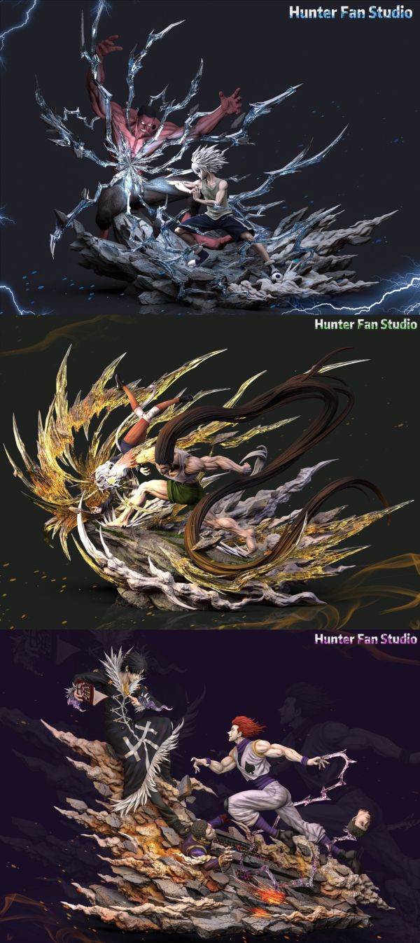 【現貨秒發】獵人 對戰系列 團長庫洛洛vs西索 雕像gk X HUNTER FAN STUDIO 玩驛丨Toy station, GK雕像預購, GK雕像代購, GK雕像現貨, GK雕像修復, 購物網站, 自媒體選物店, 日漫, 美漫, 電影, 電玩IP, 訂製雕像,模型,玩具,gk,玩驛,火影,手辦,海賊,死神,航海王,獵人,阿拉蕾,七大罪,七龍珠,寶可夢,神奇寶貝,哥吉拉,宮崎駿,迪士尼,灌籃高手,鬼滅之日刃,一拳超人,蠟筆小新,咒術,鏈鋸人,進擊的巨人,妖精尾巴,我的英雄學院,鋼鍊,鋼之