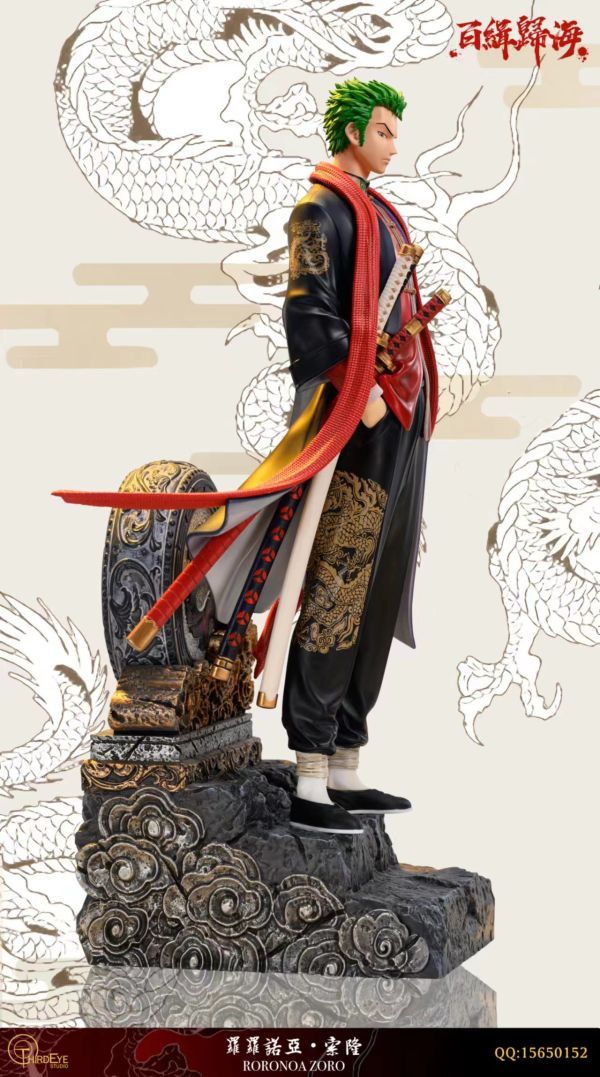 【售罄展示追加請私訊客服@toystationtw】海賊王 百緝歸海系列-國風索隆 X Third Eye(第三隻眼） 玩驛丨Toy station, GK雕像預購, GK雕像代購, GK雕像現貨, GK雕像修復, 咒術, 咒術迴戰, SCC玩具屋, 玩具給庫, 希模型, 瘋公仔, 訂製雕像,模型,伯公仔,gk,玩驛,火影,夜風本舖,海賊,死神,航海王,獵人,阿拉蕾,七大罪,七龍珠,寶可夢,神奇寶貝,哥吉拉,宮崎駿,迪士尼,灌籃高手,鬼滅之日刃,一拳超人,蠟筆小新,咒術,鏈鋸人,進擊的巨人,乙骨,我英