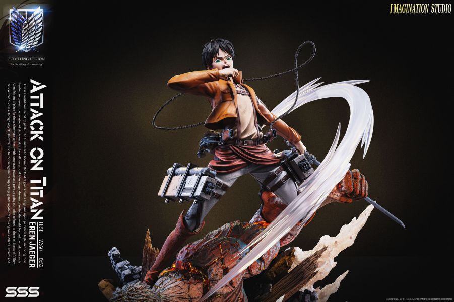 【預購】進擊的巨人 雙版本 艾連雕像 X Imagination(YY) 玩驛丨Toy station, GK雕像預購, GK雕像代購, GK雕像現貨, GK雕像修復, 咒術, 咒術迴戰, SCC玩具屋, 玩具給庫, NBA, 瘋公仔, 訂製雕像,模型,伯公仔,gk,玩驛,火影,夜風本舖,海賊,死神,航海王,獵人,阿拉蕾,七大罪,七龍珠,寶可夢,神奇寶貝,哥吉拉,宮崎駿,迪士尼,灌籃高手,鬼滅之刃,一拳超人,蠟筆小新,咒術,鏈鋸人,進擊的巨人,乙骨,我英