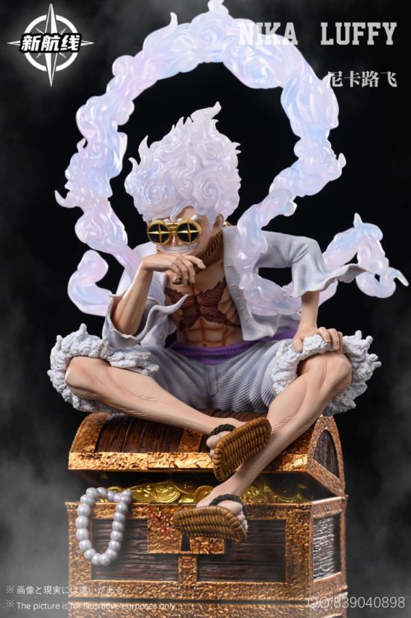 【預購】海賊王 坐姿尼卡魯夫（預訂送護目鏡） X 新航線工作室 動漫,模型,玩具,gk,玩驛,火影,手辦,海賊,死神,航海王,獵人,阿拉蕾,七大罪,七龍珠,寶可夢,神奇寶貝,哥吉拉,宮崎駿,迪士尼,灌籃高手,鬼滅之日刃,一拳超人,蠟筆小新,咒術,鏈鋸人,進擊的巨人,妖精尾巴,我的英雄學院,我英,鋼鍊,鋼之煉金術師,新世紀福音戰士,EVA,間諜家家酒,Re0,漫威,dc,集美#hex#tsume#prime1#queen#tes#xm#野獸國#壽屋#數碼寶貝