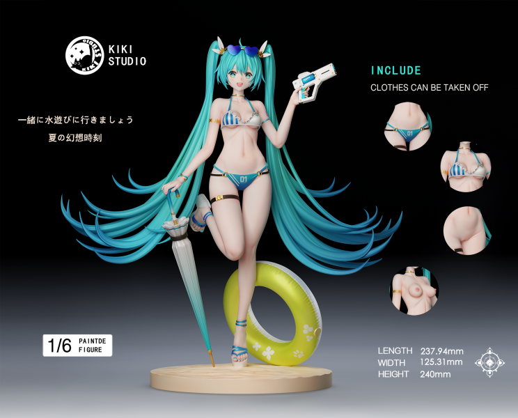 【售罄展示追加請私訊客服@toystationtw】初音未來 夏日幻想 X Kiki-Studio 玩驛丨Toy station, GK雕像預購, GK雕像代購, GK雕像現貨, GK雕像修復, 咒術, 咒術迴戰, SCC玩具屋, 玩具給庫, NBA, 瘋公仔, 訂製雕像,模型,伯公仔,gk,玩驛,火影,夜風本舖,海賊,死神,航海王,獵人,阿拉蕾,七大罪,七龍珠,寶可夢,神奇寶貝,哥吉拉,宮崎駿,迪士尼,灌籃高手,鬼滅之刃,一拳超人,蠟筆小新,咒術,鏈鋸人,進擊的巨人,乙骨,我英