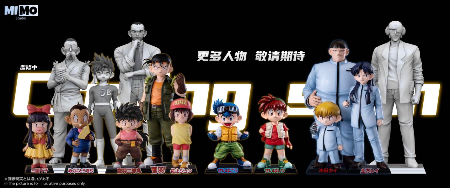【售罄展示追加請私訊客服@toystationtw】爆走兄弟 全人物共鳴系列第四彈 三國藤吉（藤吉少爺）&三國千子&佐上純（小純）X Mimo工作室 玩驛丨Toy station, GK雕像預購, GK雕像代購, GK雕像現貨, GK雕像修復, 咒術, 咒術迴戰, SCC玩具屋, 玩具給庫, NBA, 瘋公仔, 訂製雕像,模型,伯公仔,gk,玩驛,火影,夜風本舖,海賊,死神,航海王,獵人,阿拉蕾,七大罪,七龍珠,寶可夢,神奇寶貝,哥吉拉,宮崎駿,迪士尼,灌籃高手,鬼滅之刃,一拳超人,蠟筆小新,咒術,鏈鋸人,進擊的巨人,乙骨,我英