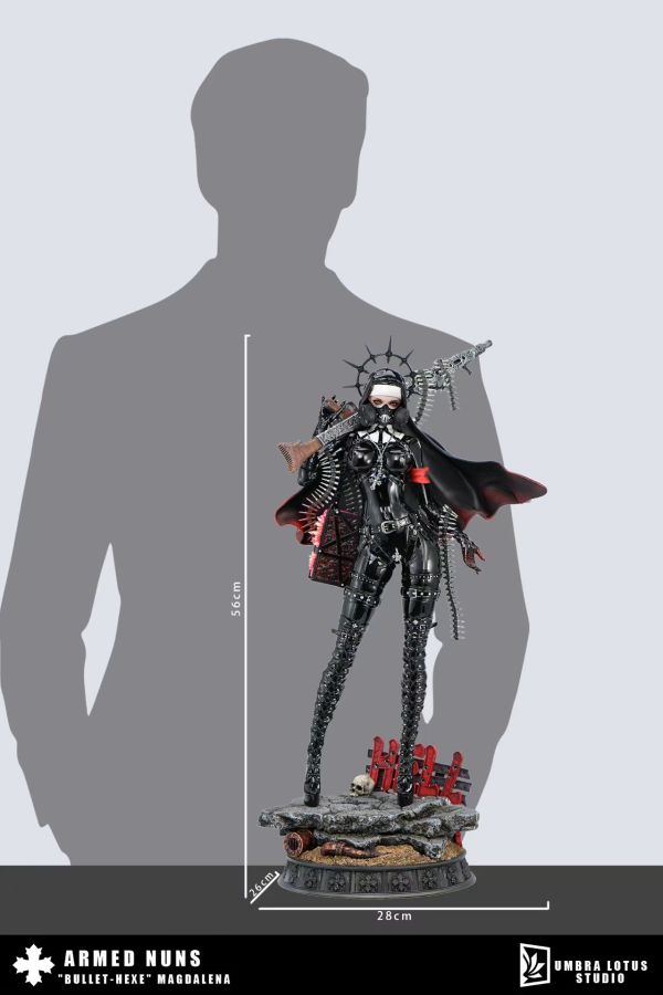 【預購】武裝修女系列第一彈 “槍彈魔女” 瑪格妲 X 黑蓮工作室 玩驛丨Toy station, GK雕像預購, GK雕像代購, GK雕像現貨, GK雕像修復, 咒術, 咒術迴戰, SCC玩具屋, 玩具給庫, NBA, 瘋公仔, 訂製雕像,模型,伯公仔,gk,玩驛,火影,夜風本舖,海賊,死神,航海王,獵人,阿拉蕾,七大罪,七龍珠,寶可夢,神奇寶貝,哥吉拉,宮崎駿,迪士尼,灌籃高手,鬼滅之刃,一拳超人,蠟筆小新,咒術,鏈鋸人,進擊的巨人,乙骨,我英