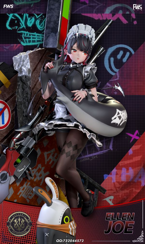 【售罄展示追加請私訊客服@toystationtw】絕區零-鯊魚妹（艾蓮喬）X FWS 玩驛丨Toy station, GK雕像預購, GK雕像代購, GK雕像現貨, GK雕像修復, 咒術, 咒術迴戰, SCC玩具屋, 玩具給庫, NBA, 瘋公仔, 訂製雕像,模型,伯公仔,gk,玩驛,火影,夜風本舖,海賊,死神,航海王,獵人,阿拉蕾,七大罪,七龍珠,寶可夢,神奇寶貝,哥吉拉,宮崎駿,迪士尼,灌籃高手,鬼滅之刃,一拳超人,蠟筆小新,咒術,鏈鋸人,進擊的巨人,乙骨,我英