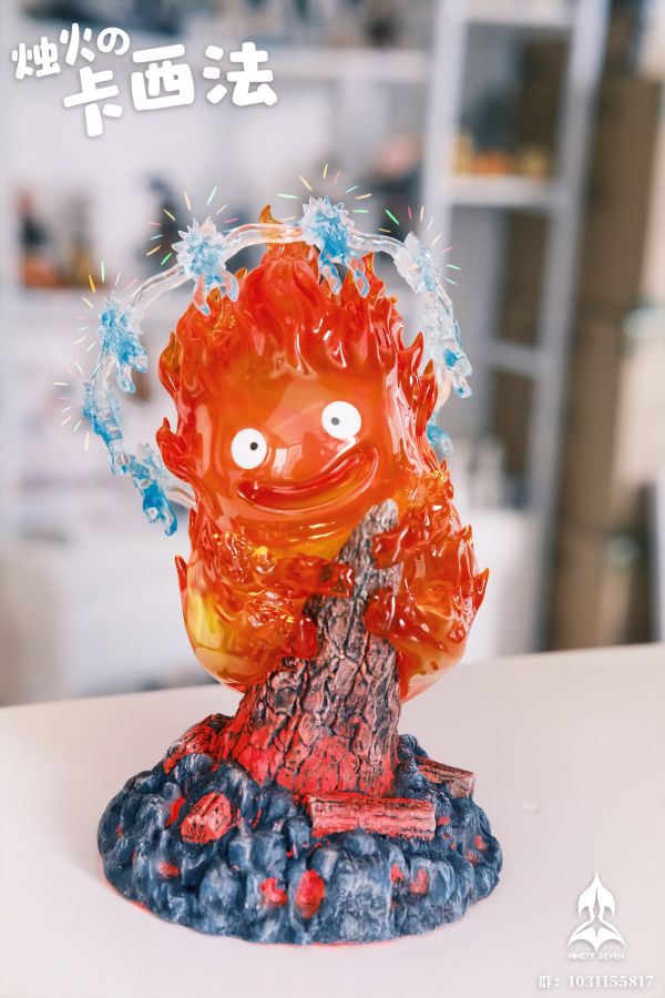 【預購】宮崎駿 碳支卡西法 CALCIFER X NINETY SEVEN（玖柒） 玩驛丨Toy station, GK雕像預購, GK雕像代購, GK雕像現貨, GK雕像修復, 咒術, 咒術迴戰, SCC玩具屋, 玩具給庫, NBA, 瘋公仔, 訂製雕像,模型,伯公仔,gk,玩驛,火影,夜風本舖,海賊,死神,航海王,獵人,阿拉蕾,七大罪,七龍珠,寶可夢,神奇寶貝,哥吉拉,宮崎駿,迪士尼,灌籃高手,鬼滅之刃,一拳超人,蠟筆小新,咒術,鏈鋸人,進擊的巨人,乙骨,我英