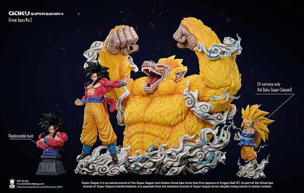 【售罄展示追加請私訊客服@toystationtw】七龍珠 Great Apes NO.2 GOKU SuperSaiyan4 超四悟空 X SHK #動漫#模型#玩具#gk#玩驛#火影#手辦#海賊#死神#航海王#獵人#阿拉蕾#七大罪#七龍珠#寶可夢#神奇寶貝#哥吉拉#宮崎駿#迪士尼#灌籃高手#鬼滅之日刃#一拳超人#蠟筆小新#咒術#鏈鋸人#進擊的巨人#妖精尾巴#我的英雄學院#我英#鋼鍊#鋼之煉金術師#新世紀福音戰士#EVA#間諜家家酒#Re0#漫威#dc#集美#hex#tsume#prime1#queen#tes#xm#野獸國#壽屋#數碼寶貝