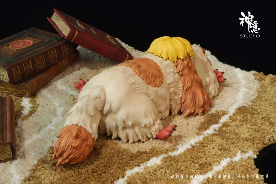 【預購】宮崎駿 遇見系列 霍爾的移動城堡-休息中的茵茵 X 神隱工作室 玩驛丨Toy station, GK雕像預購, GK雕像代購, GK雕像現貨, GK雕像修復, 咒術, 咒術迴戰, SCC玩具屋, 玩具給庫, NBA, 瘋公仔, 訂製雕像,模型,伯公仔,gk,玩驛,火影,夜風本舖,海賊,死神,航海王,獵人,阿拉蕾,七大罪,七龍珠,寶可夢,神奇寶貝,哥吉拉,宮崎駿,迪士尼,灌籃高手,鬼滅之刃,一拳超人,蠟筆小新,咒術,鏈鋸人,進擊的巨人,乙骨,我英