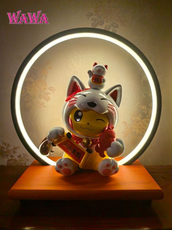 【售罄展示追加請私訊客服@toystationtw】寶可夢 招財系列 雙配色 皮卡丘變裝招財貓 X WAWA-Studio 玩驛丨Toy station, GK雕像預購, GK雕像代購, GK雕像現貨, GK雕像修復, 咒術, 咒術迴戰, SCC玩具屋, 玩具給庫, NBA, 瘋公仔, 訂製雕像,模型,伯公仔,gk,玩驛,火影,夜風本舖,海賊,死神,航海王,獵人,阿拉蕾,七大罪,七龍珠,寶可夢,神奇寶貝,哥吉拉,宮崎駿,迪士尼,灌籃高手,鬼滅之刃,一拳超人,蠟筆小新,咒術,鏈鋸人,進擊的巨人,乙骨,我英