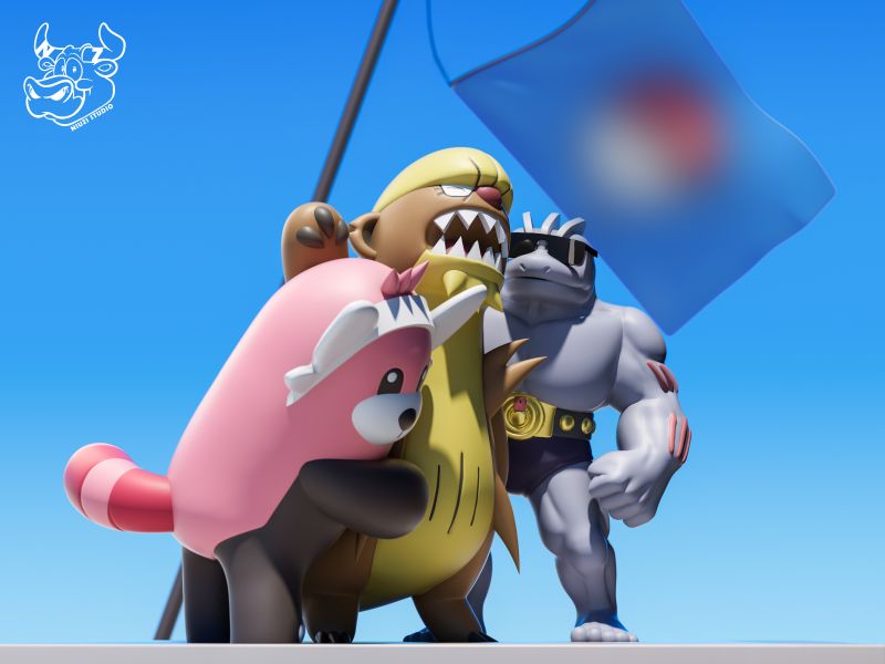 【售罄展示追加請私訊客服@toystationtw】寶可夢 貓鼬探長的誓言 貓鼬探長&穿著熊&豪力 X NIUZI牛子 玩驛丨Toy station, GK雕像預購, GK雕像代購, GK雕像現貨, GK雕像修復, 咒術, 咒術迴戰, SCC玩具屋, 玩具給庫, NBA, 瘋公仔, 訂製雕像,模型,伯公仔,gk,玩驛,火影,夜風本舖,海賊,死神,航海王,獵人,阿拉蕾,七大罪,七龍珠,寶可夢,神奇寶貝,哥吉拉,宮崎駿,迪士尼,灌籃高手,鬼滅之刃,一拳超人,蠟筆小新,咒術,鏈鋸人,進擊的巨人,乙骨,我英