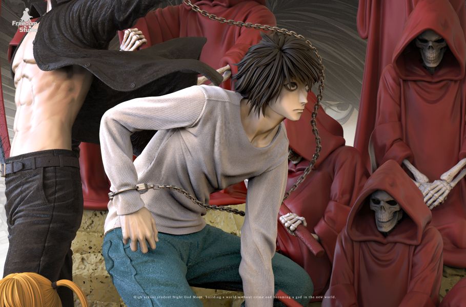 【預購】死亡筆記本 三人組 月&L&彌海砂 X Freedom-Studio 玩驛丨Toy station, GK雕像預購, GK雕像代購, GK雕像現貨, GK雕像修復, 咒術, 咒術迴戰, SCC玩具屋, 玩具給庫, NBA, 瘋公仔, 訂製雕像,模型,伯公仔,gk,玩驛,火影,夜風本舖,海賊,死神,航海王,獵人,阿拉蕾,七大罪,七龍珠,寶可夢,神奇寶貝,哥吉拉,宮崎駿,迪士尼,灌籃高手,鬼滅之刃,一拳超人,蠟筆小新,咒術,鏈鋸人,進擊的巨人,乙骨,我英