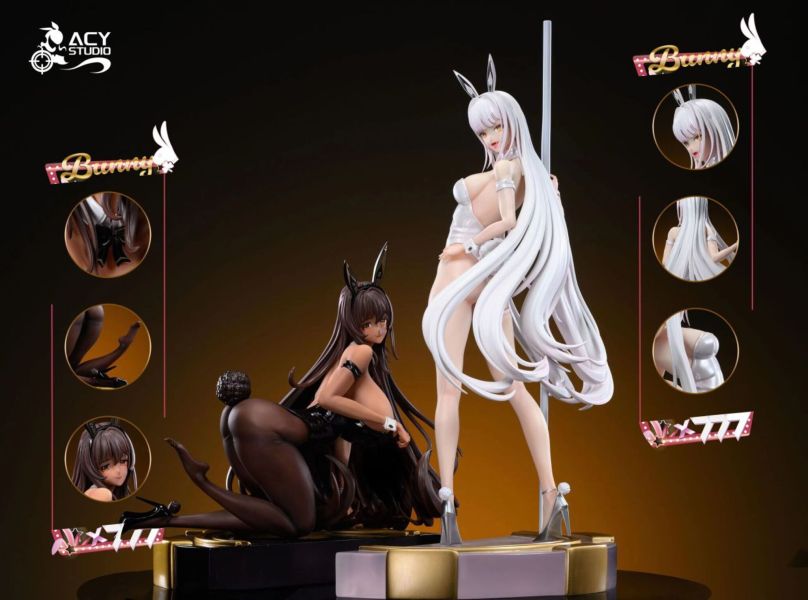【售罄展示追加請私訊客服@toystationtw】NIKKE勝利女神：妮姬 黑兔&白兔 X Acy 玩驛丨Toy station, GK雕像預購, GK雕像代購, GK雕像現貨, GK雕像修復, 購物網站, 自媒體選物店, SCC玩具屋, 玩具給庫, 希模型, 瘋公仔, 訂製雕像,模型,伯公仔,gk,玩驛,火影,夜風本舖,海賊,死神,航海王,獵人,阿拉蕾,七大罪,七龍珠,寶可夢,神奇寶貝,哥吉拉,宮崎駿,迪士尼,灌籃高手,鬼滅之日刃,一拳超人,蠟筆小新,咒術,鏈鋸人,進擊的巨人,妖精尾巴,我的英